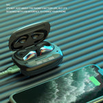 Écouteurs Bluetooth sans fil tactiles TWS T20 Bluetooth 5.0 avec affichage de la batterie à trois voyants LED et boîtier de charge, prennent en charge les appels et l'assistant vocal