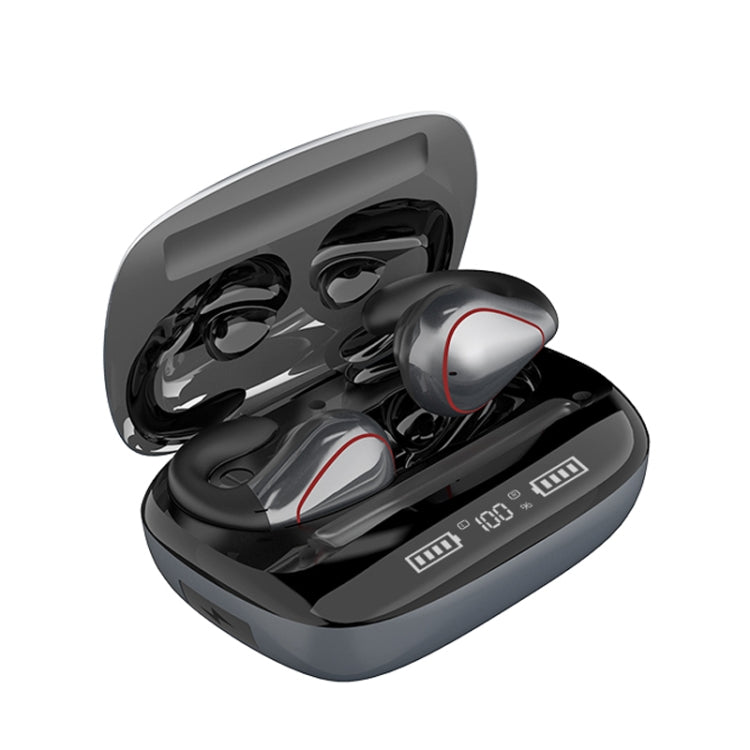 Écouteurs Bluetooth sans fil tactiles TWS T20 Bluetooth 5.0 avec affichage de la batterie à trois voyants LED et boîtier de charge, prennent en charge les appels et l'assistant vocal