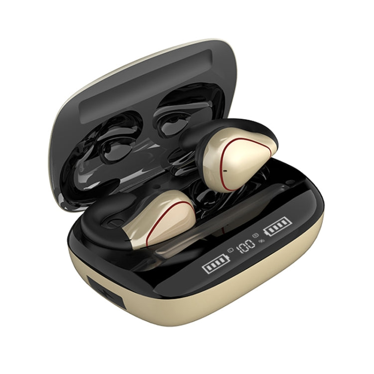 Écouteurs Bluetooth sans fil tactiles TWS T20 Bluetooth 5.0 avec affichage de la batterie à trois voyants LED et boîtier de charge, prennent en charge les appels et l'assistant vocal