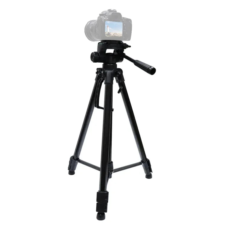 Trépied L-3600 Live avec nacelle à amortissement tridimensionnel, plateau de dégagement rapide détachable, réglage de la hauteur de 62 à 170 cm pour appareil photo reflex numérique et projecteur de lumière en direct (noir), L-3600