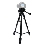 Trépied L-3600 Live avec nacelle à amortissement tridimensionnel, plateau de dégagement rapide détachable, réglage de la hauteur de 62 à 170 cm pour appareil photo reflex numérique et projecteur de lumière en direct (noir), L-3600