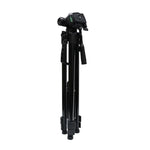 Trépied L-3600 Live avec nacelle à amortissement tridimensionnel, plateau de dégagement rapide détachable, réglage de la hauteur de 62 à 170 cm pour appareil photo reflex numérique et projecteur de lumière en direct (noir), L-3600