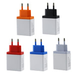 Chargeur de voyage 2A 3USB pour téléphone portable, prise EU