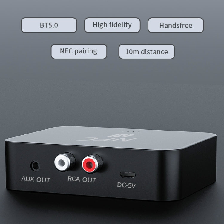 Récepteur de musique de bureau Bluetooth R6 NFC 5.0, prise en charge carte TF