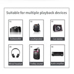 Récepteur de musique de bureau Bluetooth R6 NFC 5.0, prise en charge carte TF