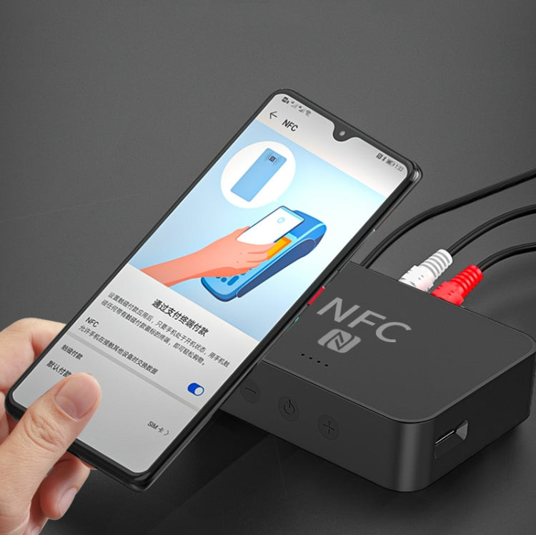 Récepteur de musique de bureau Bluetooth R6 NFC 5.0, prise en charge carte TF