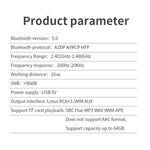Récepteur de musique de bureau Bluetooth R6 NFC 5.0, prise en charge carte TF