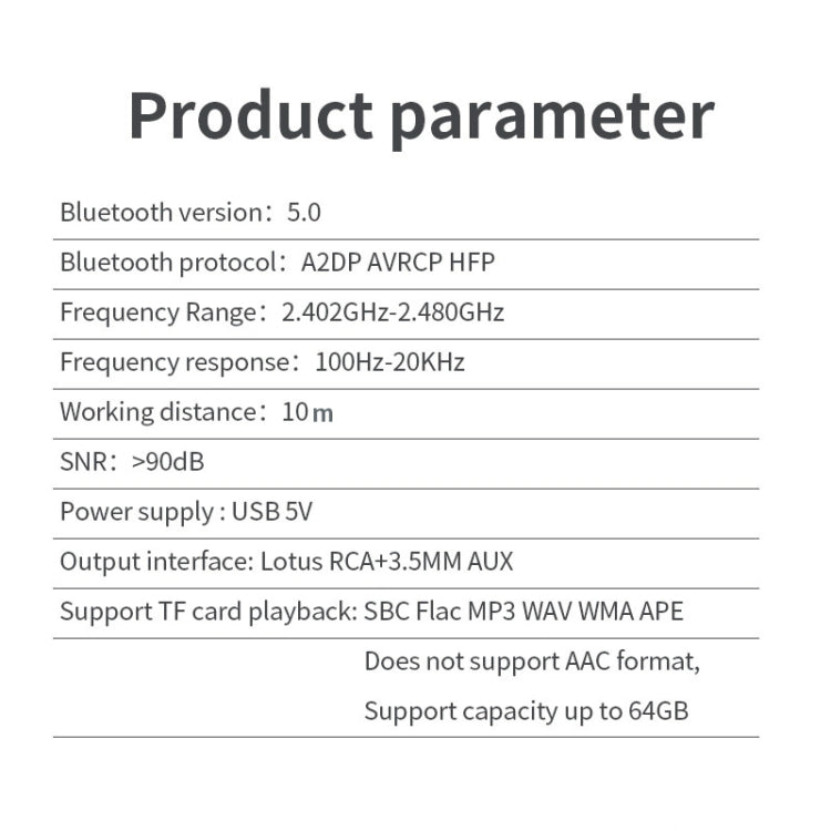 Récepteur de musique de bureau Bluetooth R6 NFC 5.0, prise en charge carte TF