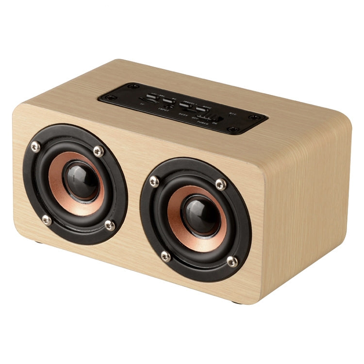 Enceinte Bluetooth W5 Portable HiFi avec Basses Choc en Bois, W5