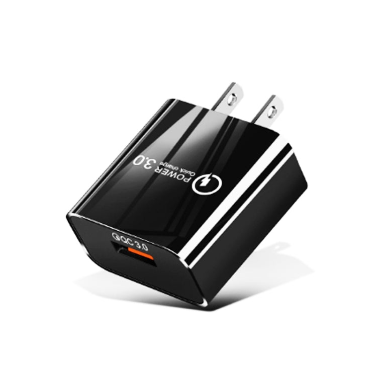 Mini chargeur rapide universel pour téléphone portable et tablette QC3.0 USB 18W, prise US