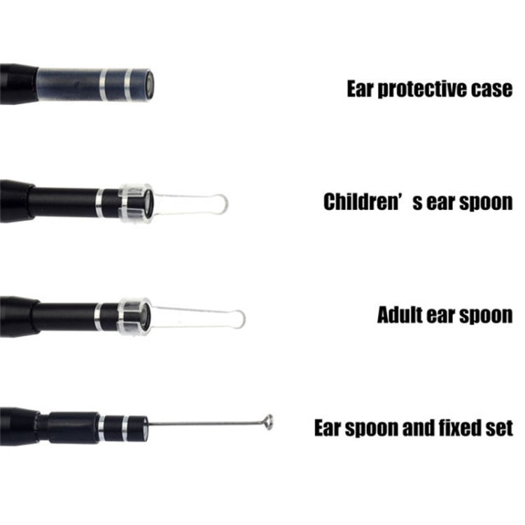 Endoscope numérique d'inspection USB HD 3 en 1 type otoscope oreille cire d'oreille