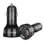 QC3.0 3 USB 35W High Power Vehicle Charger / Mobile Phone Tablet Universal Vehicle Charger
