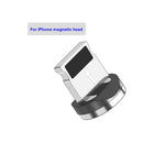 Câble de charge magnétique à succion USB vers 8 broches avec streamer coloré pour téléphone mobile, Longueur : 1m, 1m