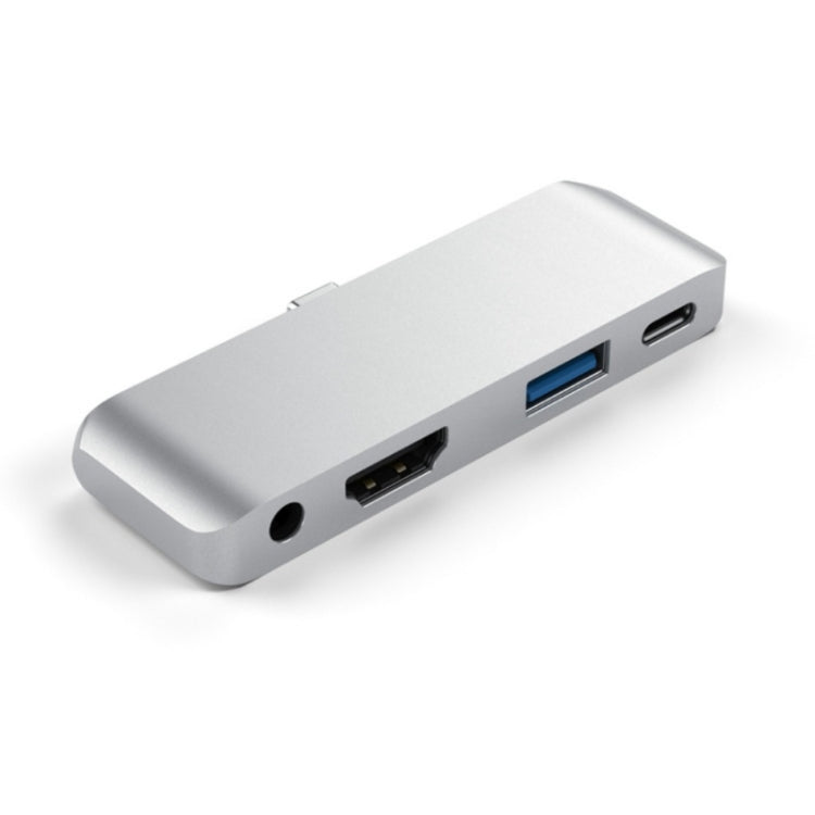 Adaptateur multifonction 4 en 1 Type-C / USB-C vers HDMI + AUX + USB + PD Type-C / USB-C HUB Dock HD