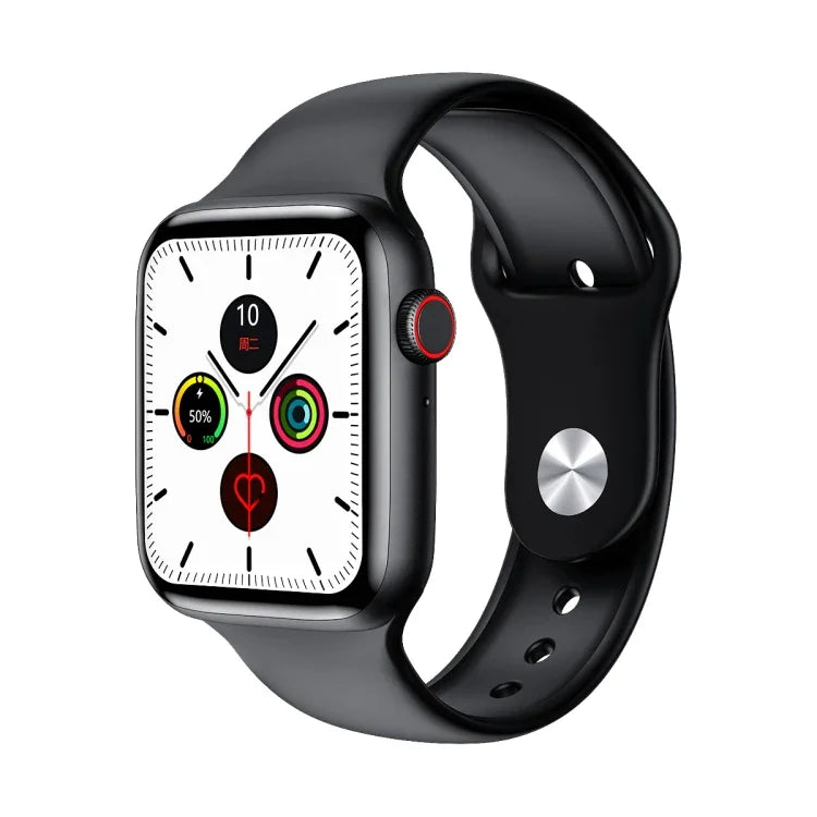 Montre connectée W26 avec écran couleur IPS de 1,75 pouce, étanche IP68, compatible avec la surveillance de la température, de la fréquence cardiaque, de la pression artérielle et du sommeil.