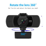 Webcam Richwell PC-06 Mini 360 degrés rotative 4.0 MP HD autofocus pour PC avec microphone à réduction de bruit
