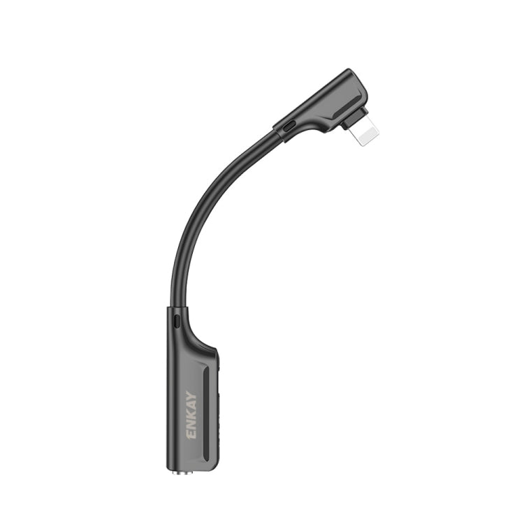 ENKAY ENK-AT103 Adaptateur Convertisseur en Alliage de Zinc 8 Broches vers Audio 3,5 mm et Interfaces de Charge 8 Broches, Audio 3,5 mm et Charge 8 Broches