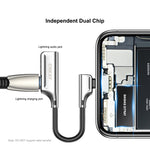 ENKAY ENK-AT102 Adaptateur convertisseur en alliage de zinc 8 broches vers 8 broches pour chargement + interfaces audio 8 broches, chargement et écoute de musique, 8 broches chargement + 8 broches audio