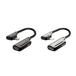 ENKAY ENK-AT102 Adaptateur convertisseur en alliage de zinc 8 broches vers 8 broches pour chargement + interfaces audio 8 broches, chargement et écoute de musique, 8 broches chargement + 8 broches audio