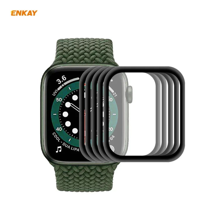 5 films protecteurs d'écran incurvés 3D plein écran PET HD ENKAY Hat-Prince pour Apple Watch Series 6/5/4/SE 40mm