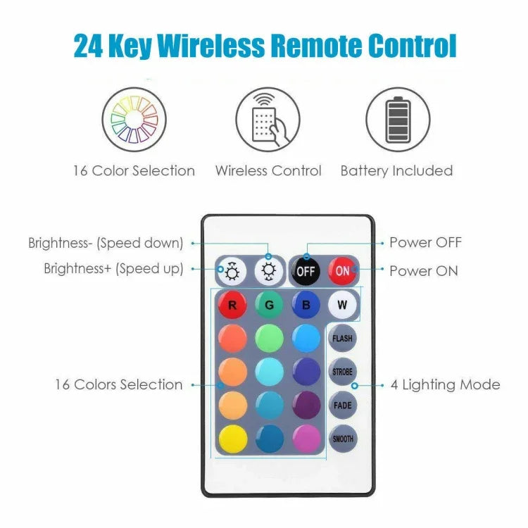 Bande LED 5050 RGB 5M kit d'alimentation WIFI maison intelligente (non étanche)