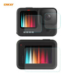Film de protection en verre trempé 3 en 1 ENKAY Hat-Prince 0,2 mm 9H 2,15D pour objectif et écran GoPro HERO9