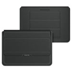 Sac de protection imperméable universel 4 en 1 pour ordinateur portable avec support en PU, 11/12 pouces, 13/14 pouces, 15/16 pouces