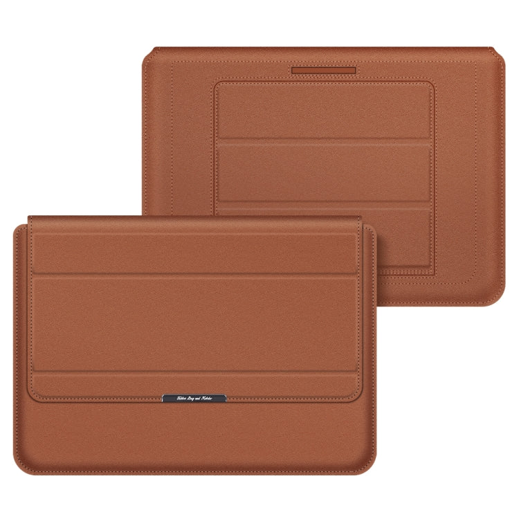 Sac de protection imperméable universel 4 en 1 pour ordinateur portable avec support en PU, 11/12 pouces, 13/14 pouces, 15/16 pouces