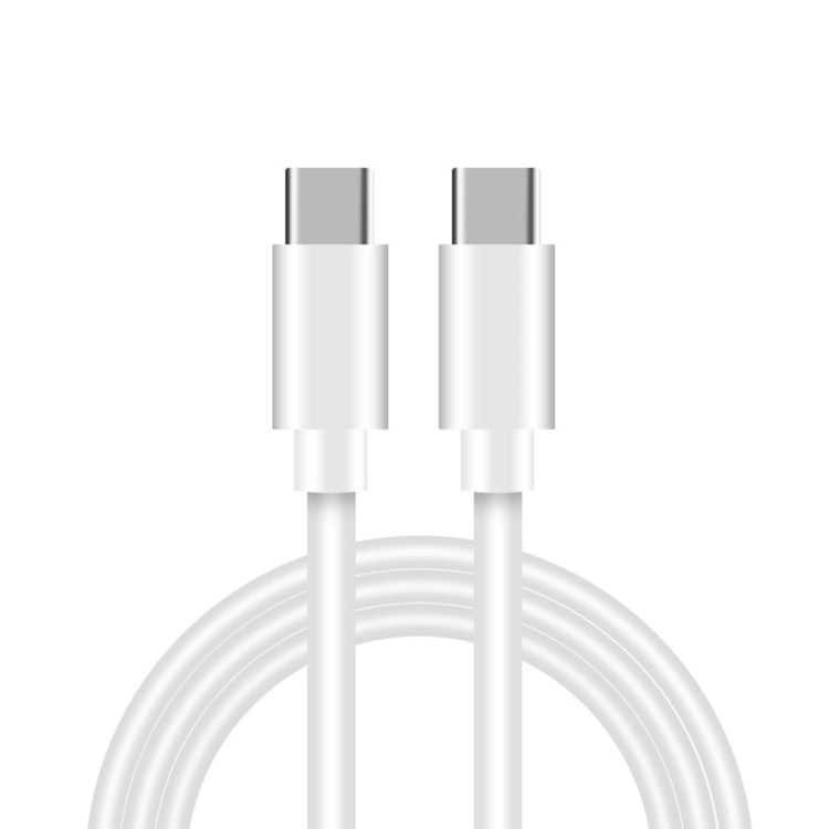 Chargeur de voyage 2 en 1 PD 20W port USB-C / Type-C unique + câble de charge rapide PD 3.0 USB-C / Type-C vers USB-C / Type-C 3A, longueur câble : 1m, prise US, 20W 1m