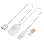 Interrupteur de capteur de mouvement PIR infrarouge corporel USB DC 5V/12V/24V, détecteur de mouvement humain pour bande lumineuse LED, noir, blanc