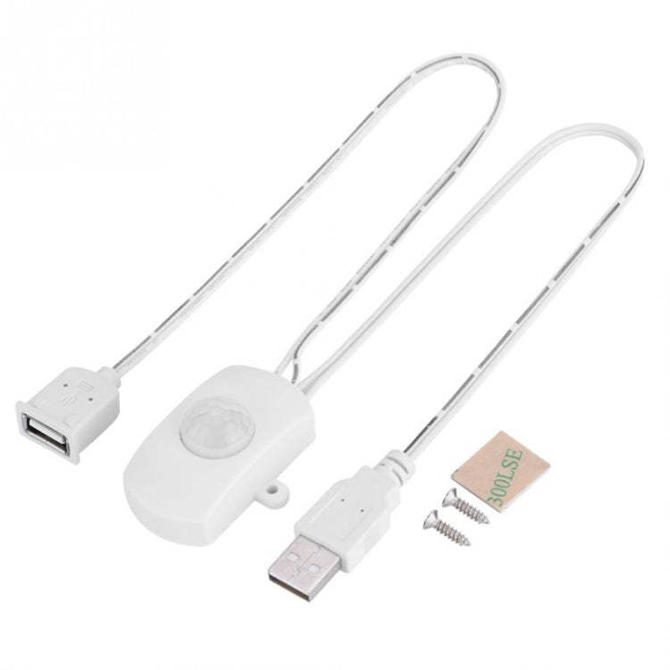 Interrupteur de capteur de mouvement PIR infrarouge corporel USB DC 5V/12V/24V, détecteur de mouvement humain pour bande lumineuse LED, noir, blanc