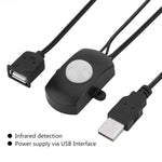 Interrupteur de capteur de mouvement PIR infrarouge corporel USB DC 5V/12V/24V, détecteur de mouvement humain pour bande lumineuse LED, noir, blanc