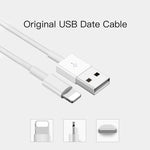 SDC-30W câble de données USB vers 8 broches 2 en 1 + chargeur rapide 30W QC 3.0 USB + chargeur universel 2 ports USB 2.0 2.4A pour téléphone, tablette, PC, prise UK, avec câble 8 broches, prise UK