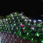 Rideau lumineux de filet de pêche étanche 4x6m 672 LED, guirlande lumineuse fée pour mariage, fête, décoration de vacances 220V, prise EU