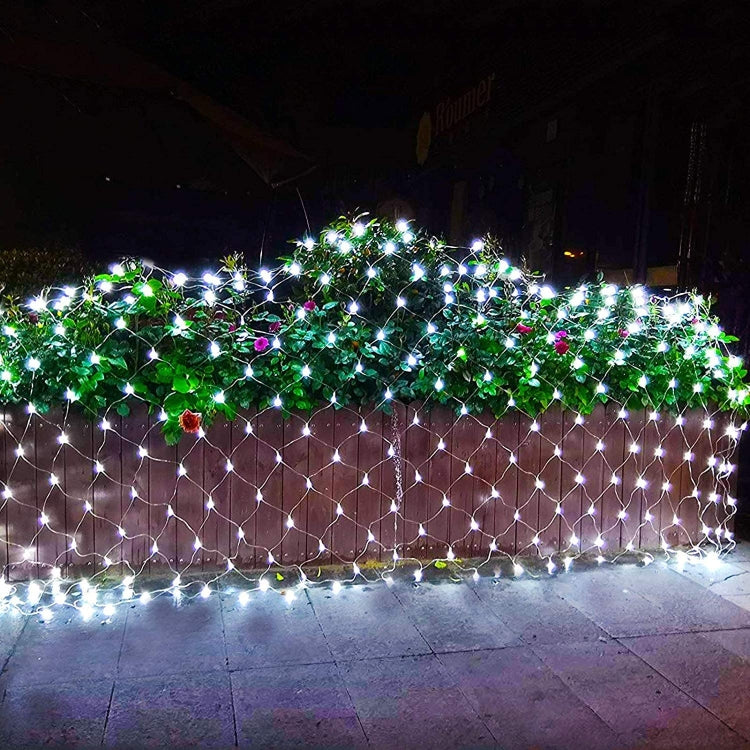 Rideau lumineux de filet de pêche étanche 4x6m 672 LED, guirlande lumineuse fée pour mariage, fête, décoration de vacances 220V, prise EU