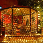 Rideau lumineux de filet de pêche étanche 4x6m 672 LED, guirlande lumineuse fée pour mariage, fête, décoration de vacances 220V, prise EU