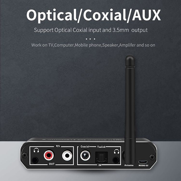 Récepteur et émetteur Bluetooth 5.0 numérique 3 en 1 ZS-SGD09 analogique