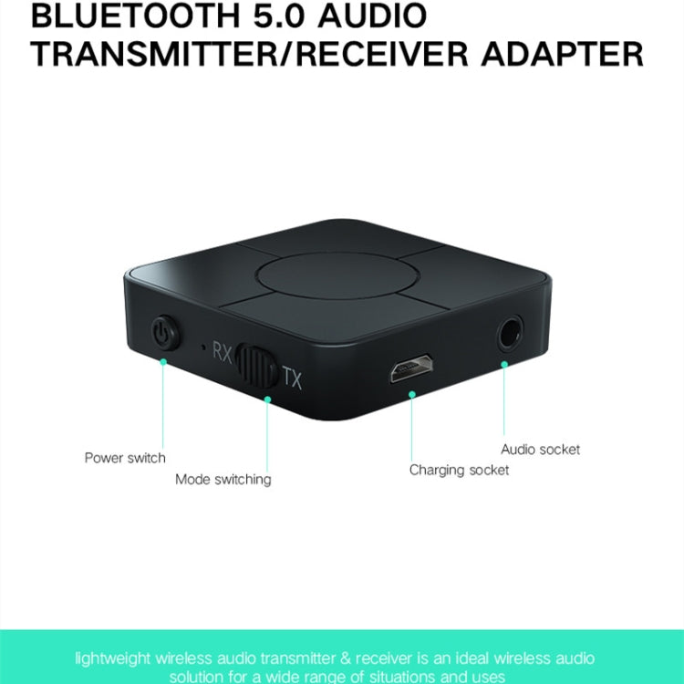 Adaptateur Bluetooth 5.0 deux-en-un émetteur-récepteur audio Bluetooth KN326 pour appels mains libres