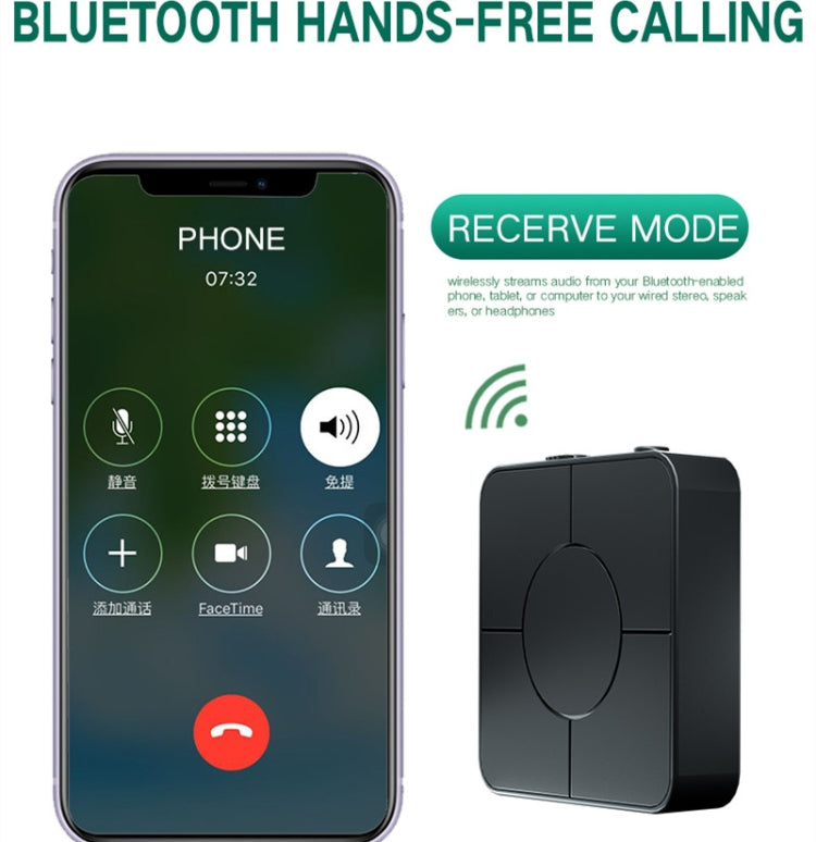 Adaptateur Bluetooth 5.0 deux-en-un émetteur-récepteur audio Bluetooth KN326 pour appels mains libres