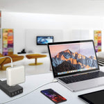 Chargeur de voyage universel PD3.0 30W USB-C / Type-C avec pied détachable, prise UK, prise UK