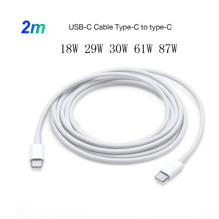2 in 1 PD 30W USB-C / Type-C + 3A PD 3.0 USB-C / Type-C to USB-C / Type-C Fast Charge Data Cable Set, Cable Length: 2m, AU Plug, 2m AU Plug