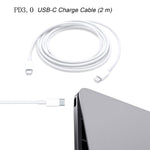 2 in 1 PD 30W USB-C / Type-C + 3A PD 3.0 USB-C / Type-C to USB-C / Type-C Fast Charge Data Cable Set, Cable Length: 2m, AU Plug, 2m AU Plug