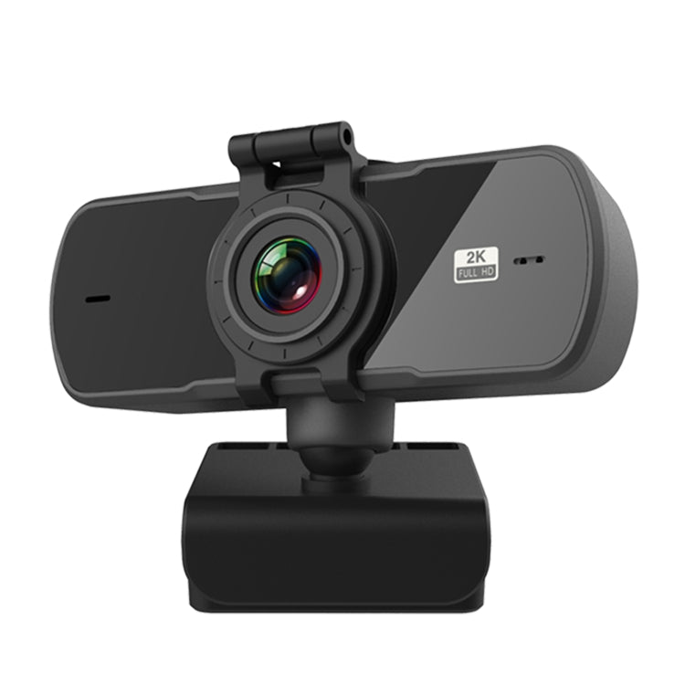 C5 4 millions de pixels Auto Focus 2K Full HD Webcam Rotation 360 USB sans pilote Caméra Web de diffusion en direct avec micro, C5