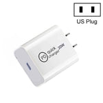 Chargeur de voyage SDC-20W PD 20W à interface USB-C / Type-C unique, prise UE, prise US, prise UK