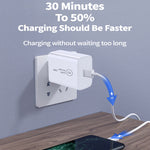 Chargeur de voyage USB-C / Type-C 2-en-1 SDC-20W PD 20W + Kit de câble de données de charge rapide 3A PD 3.0 USB-C / Type-C vers USB-C / Type-C, Longueur du câble : 1m, Prise US, Prise EU, Prise UK