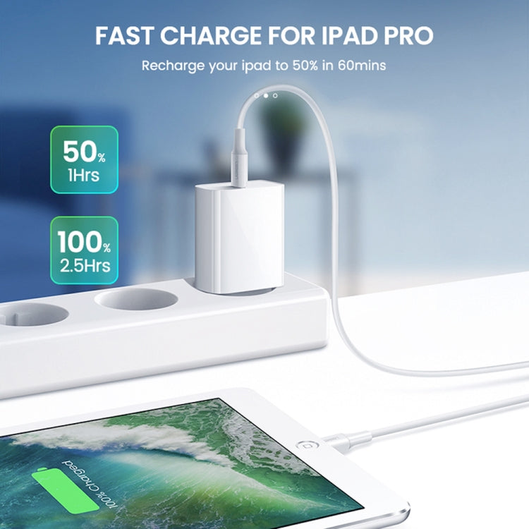 SDC-20W Chargeur de Voyage 2 en 1 PD 20W USB-C / Type-C + Câble de Données de Charge Rapide 3A PD3.0 USB-C / Type-C vers 8 Broches, Longueur du Câble : 1m, Prise US, Prise EU, Prise UK
