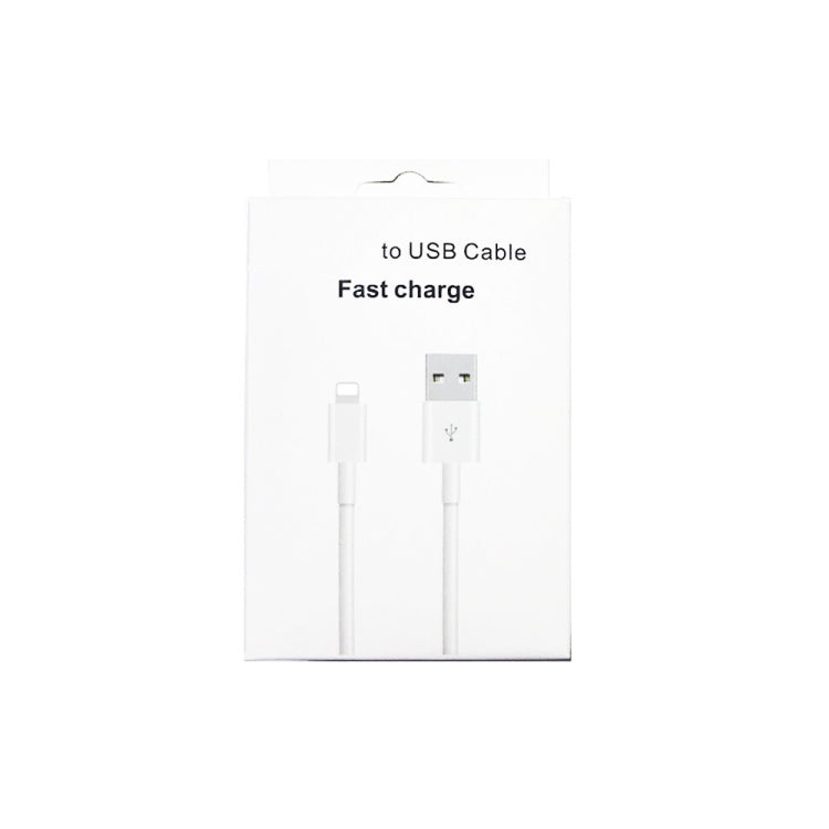 Câble de données de charge rapide XJ-017 3A USB mâle vers 8 broches mâle, longueur : 1 m, 1 m