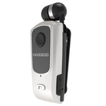 F920 CSR4.1 Casque Bluetooth rétractable avec rappel par vibration de l'appelant et fonction antivol, noir, blanc, or, argent, gris