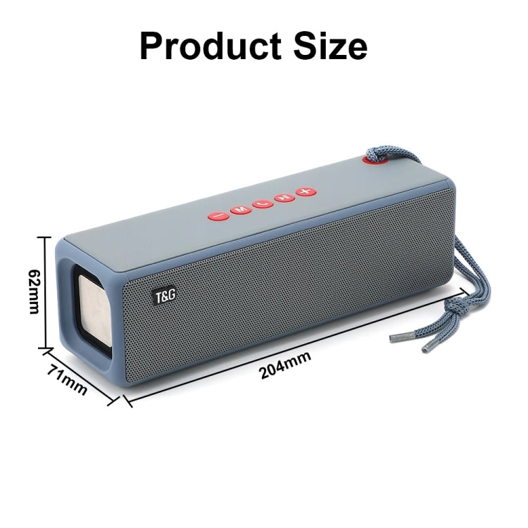 T&G TG271 Haut-parleur Bluetooth Subwoofer TWS avec corde tressée, support USB/AUX/carte TF/FM