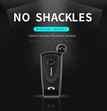 Casque Bluetooth F930 CSR4.1 avec câble rétractable, rappel vibreur pour les appels, anti-vol, argent